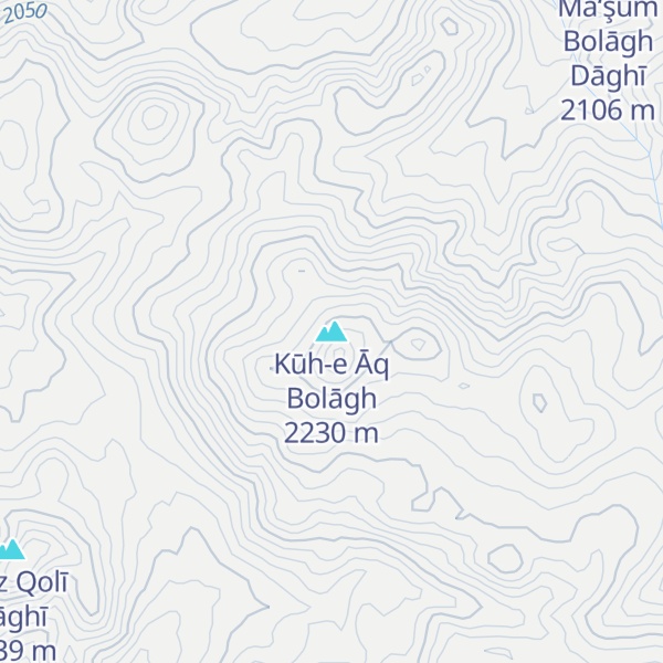 Map of Kūh-e Āq Bolāgh