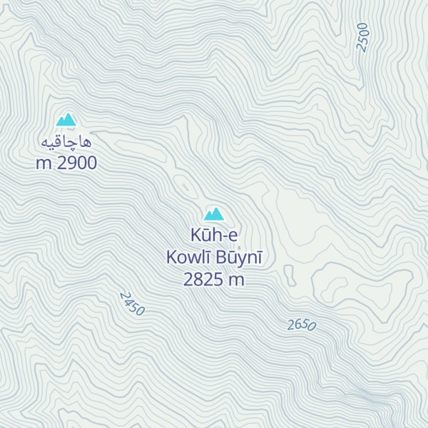Map of Kūh-e Kowlī Būynī