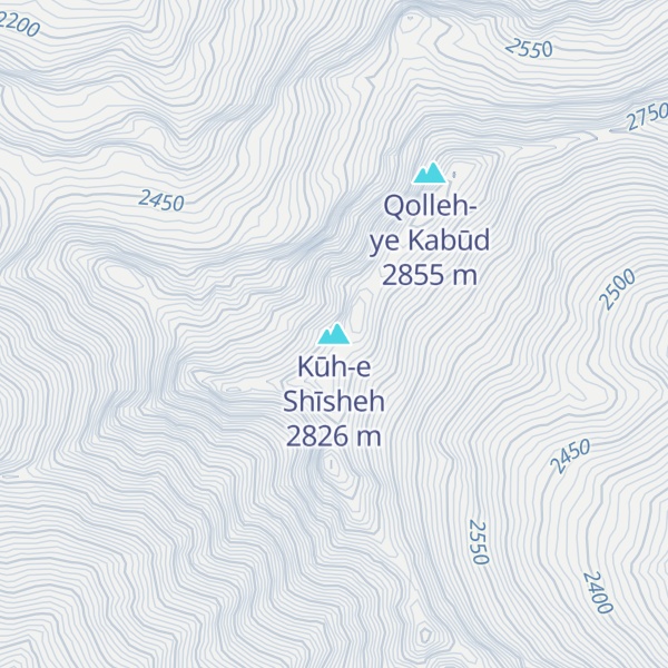 Map of Kūh-e Shīsheh