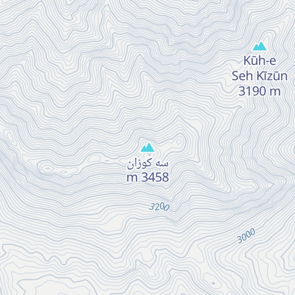 Map of سه کوزان
