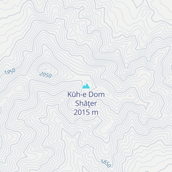 Map of Kūh-e Dom Shāţer