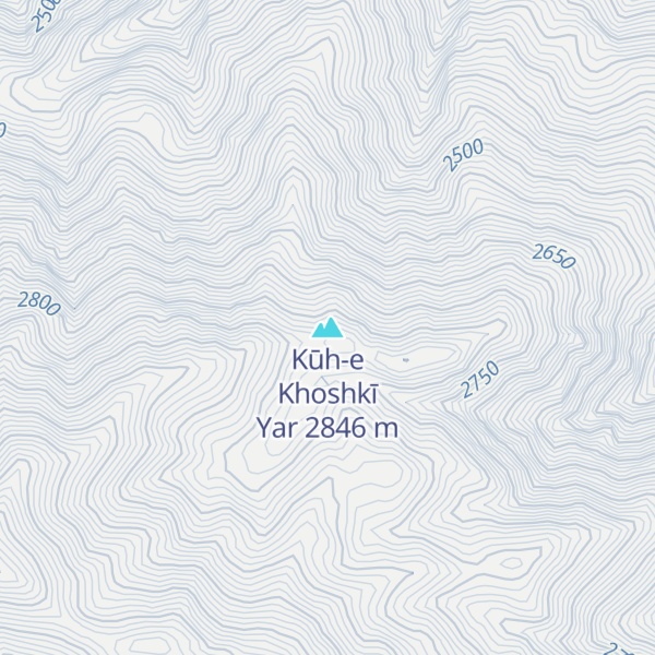 Map of Kūh-e Khoshkī Yar