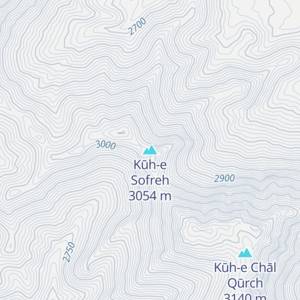 Map of Kūh-e Sofreh