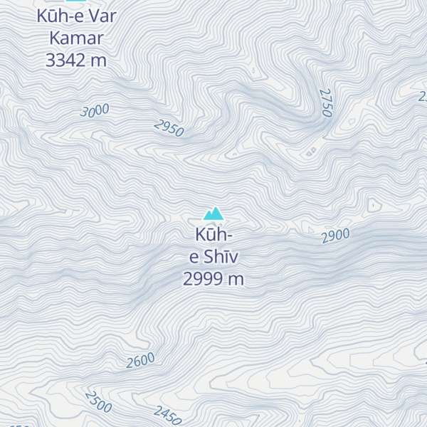 Map of Kūh-e Shīv