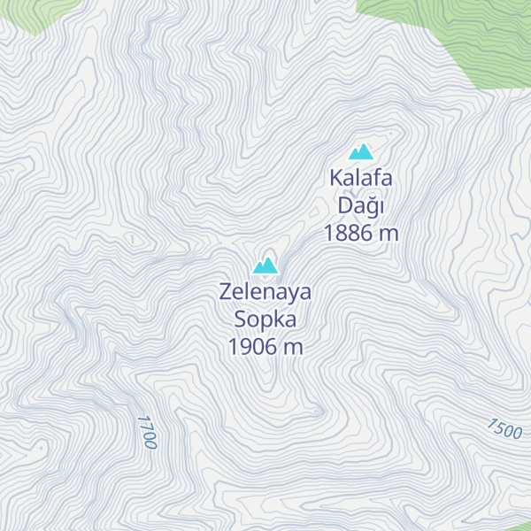 Map of Zelenaya Sopka