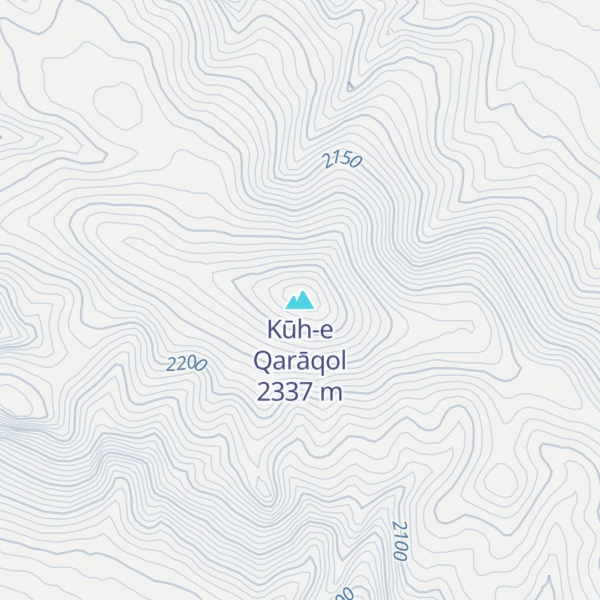 Map of Kūh-e Qarāqol