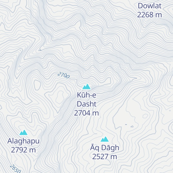 Map of Kūh-e Dasht