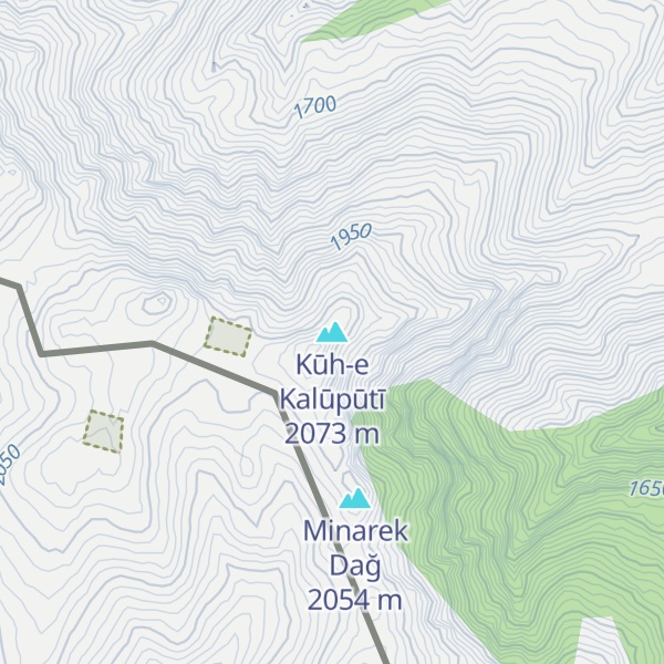 Map of Kūh-e Kalūpūtī