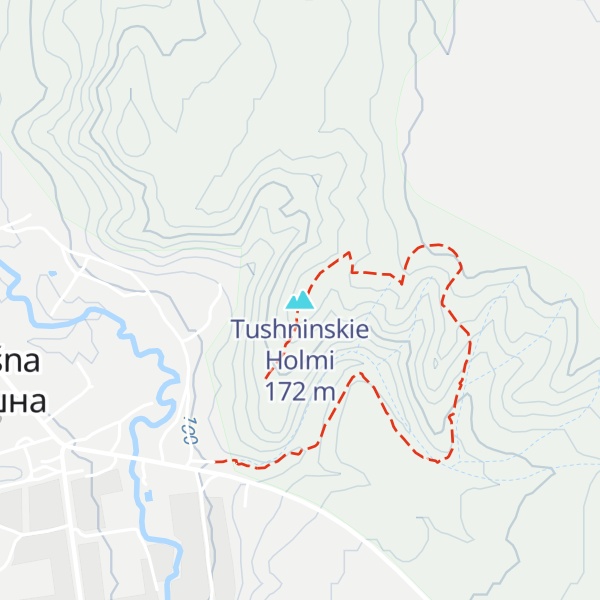 Map of Tushninskie Holmi