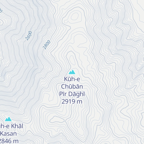 Map of Kūh-e Chūbān Pīr Dāghī