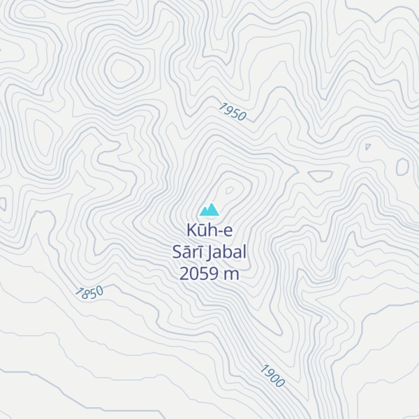 Map of Kūh-e Sārī Jabal