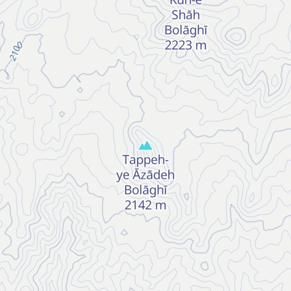 Map of Tappeh-ye Āzādeh Bolāghī