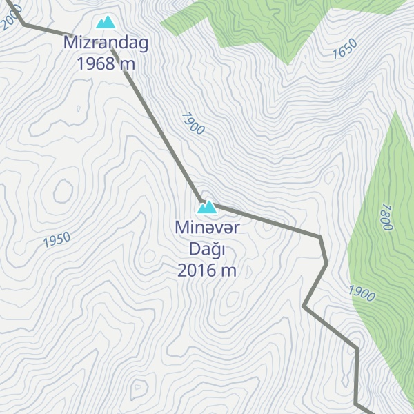 Map of Minəvər Dağı