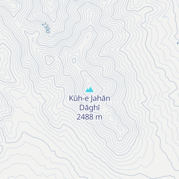 Map of Kūh-e Jahān Dāghī