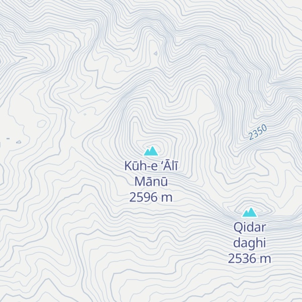 Map of Kūh-e ‘Ālī Mānū