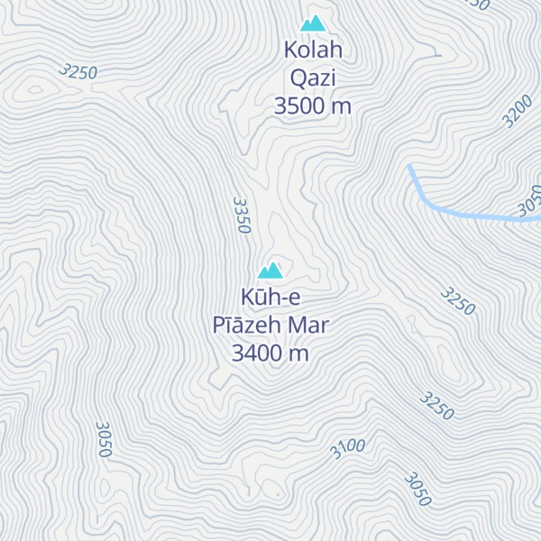 Map of Kūh-e Pīāzeh Mar