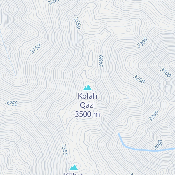 Map of Kolah Qazi