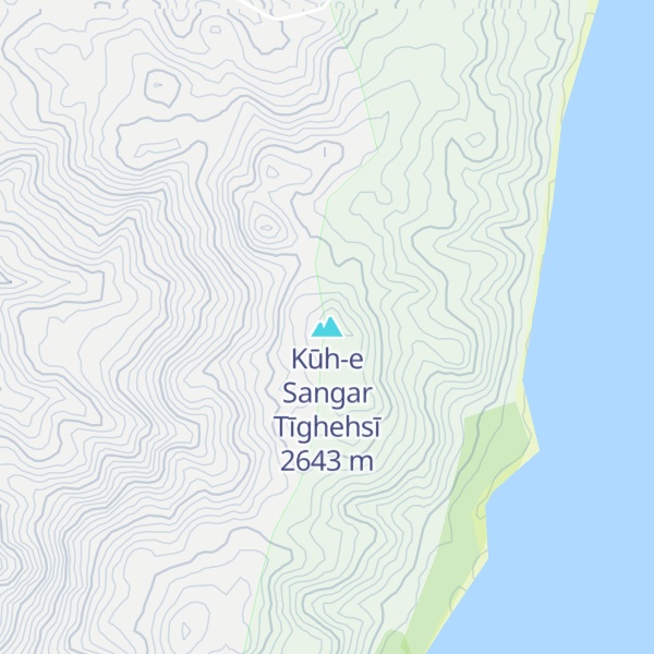 Map of Kūh-e Sangar Tīghehsī