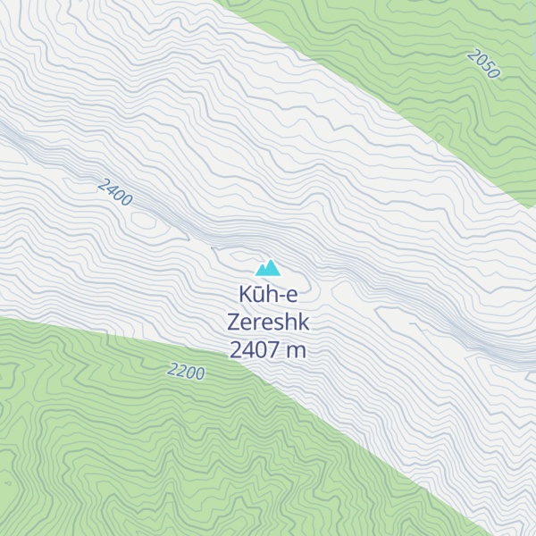 Map of Kūh-e Zereshk