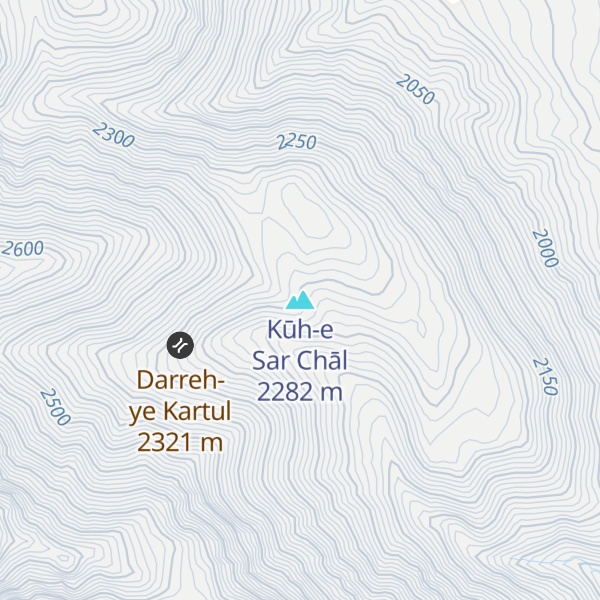 Map of Kūh-e Sar Chāl