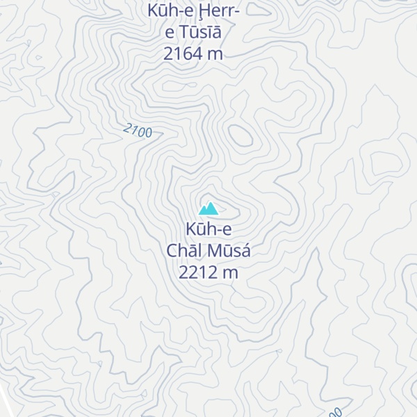 Map of Kūh-e Chāl Mūsá