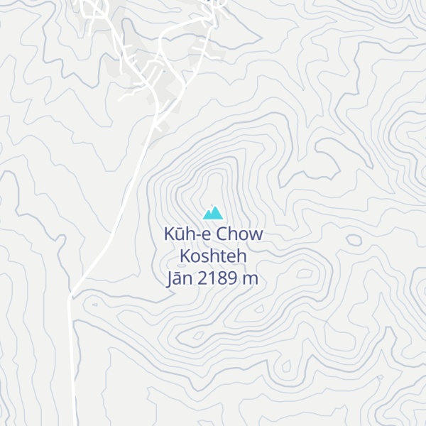 Map of Kūh-e Chow Koshteh Jān