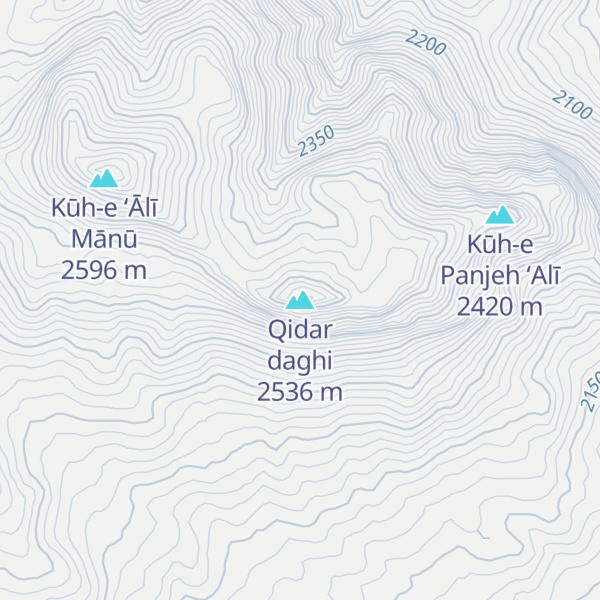 Map of Qidar daghi