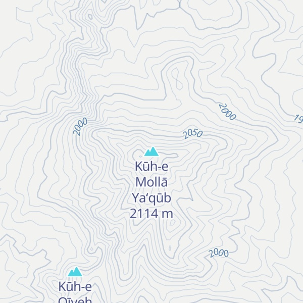 Map of Kūh-e Mollā Ya‘qūb