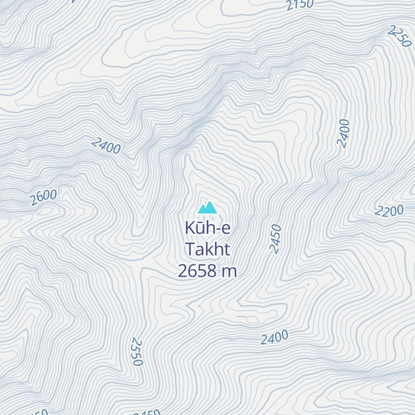 Map of Kūh-e Takht