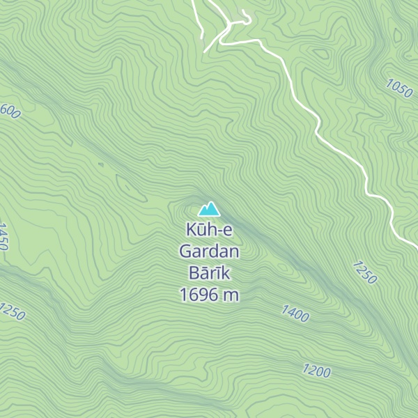 Map of Kūh-e Gardan Bārīk