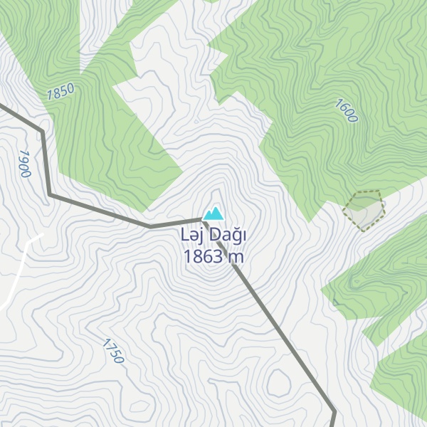 Map of Ləj Dağı