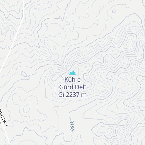 Map of Kūh-e Gūrd Delī Gī