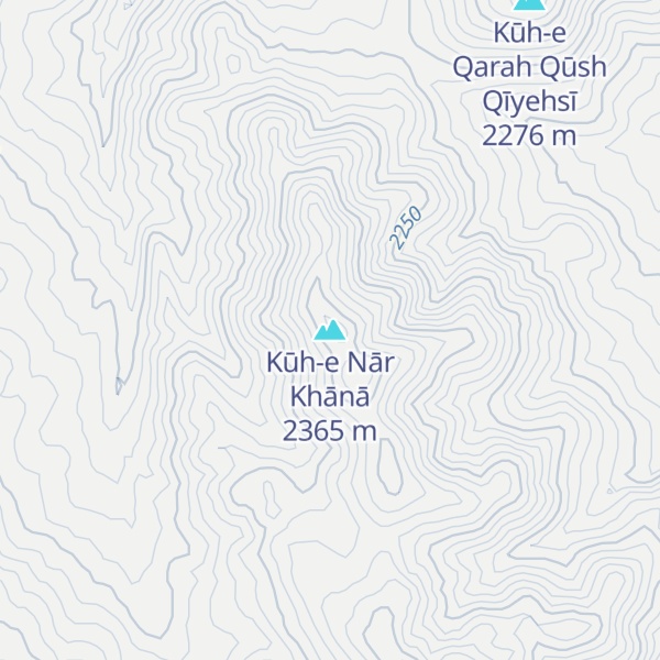 Map of Kūh-e Nār Khānā