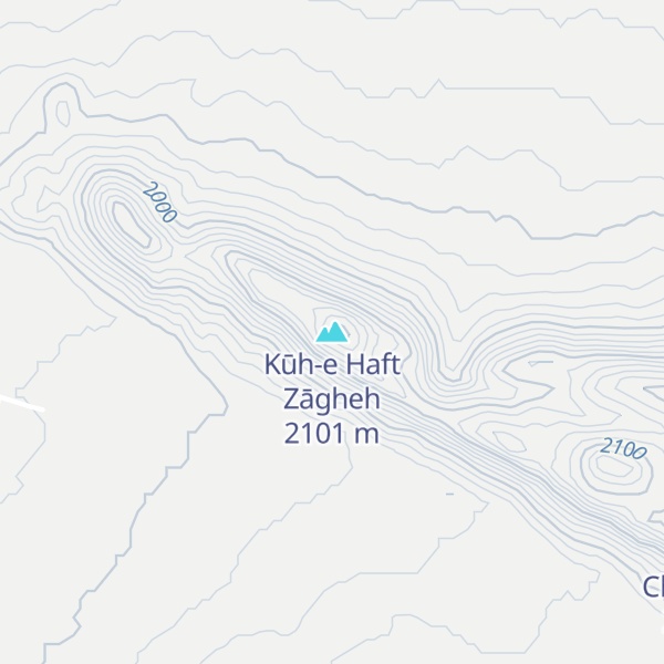 Map of Kūh-e Haft Zāgheh