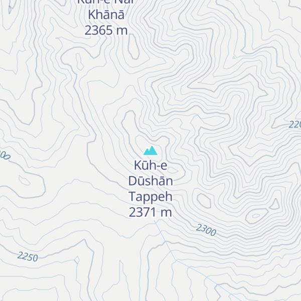 Map of Kūh-e Dūshān Tappeh