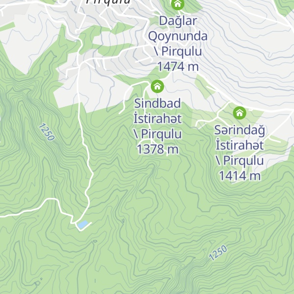 Map of Şəfalı İstirahət \ Pirqulu