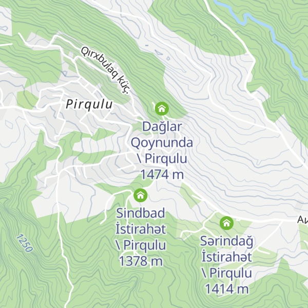 Map of Qızıldaş Resort \ Pirqulu