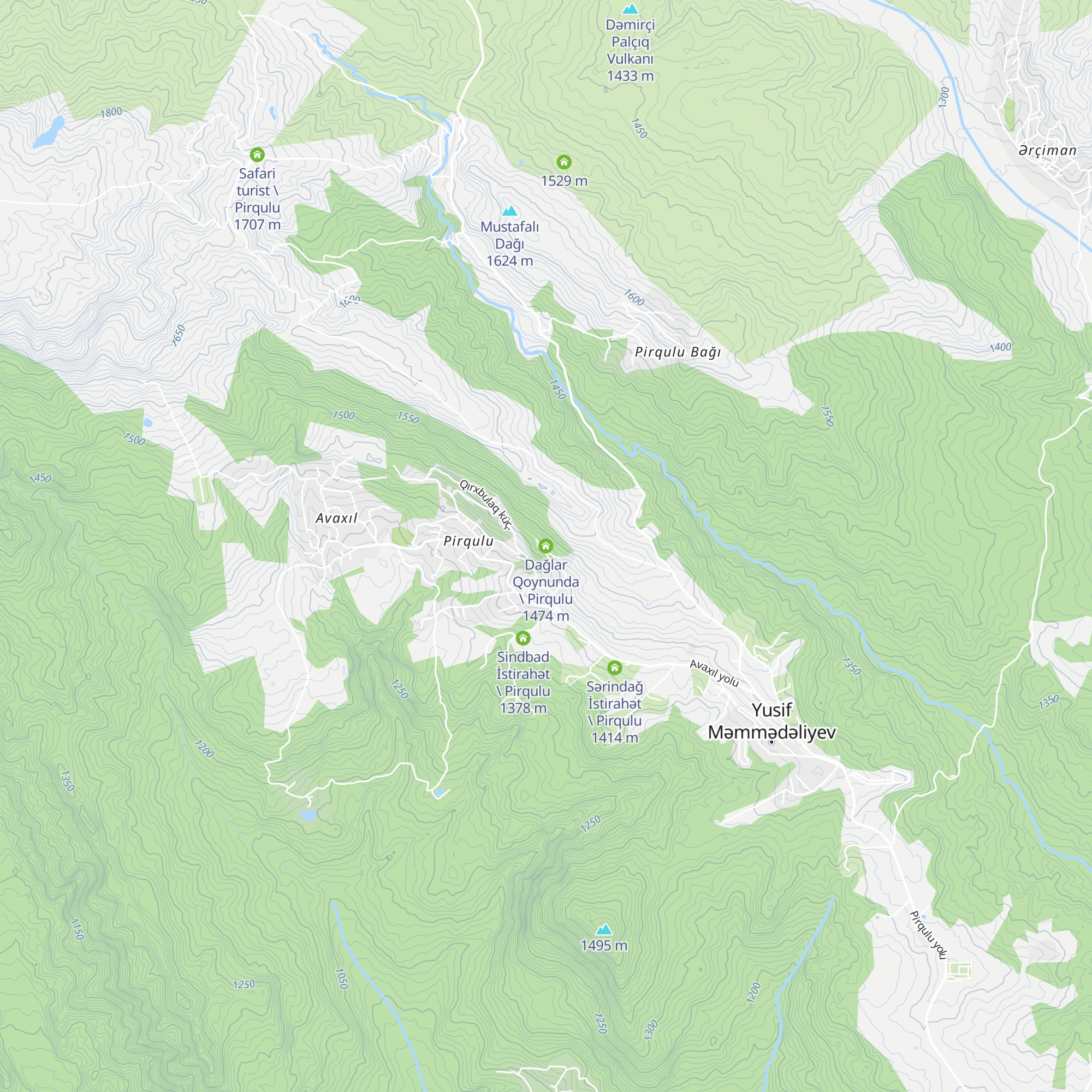 Dağlar Qoynunda \ Pirqulu map