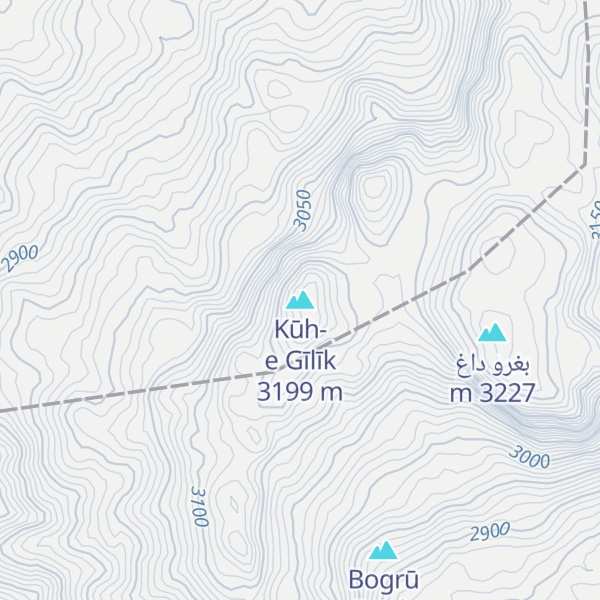 Map of Kūh-e Gīlīk