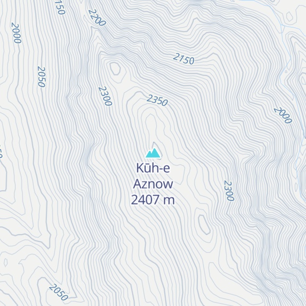 Map of Kūh-e Aznow