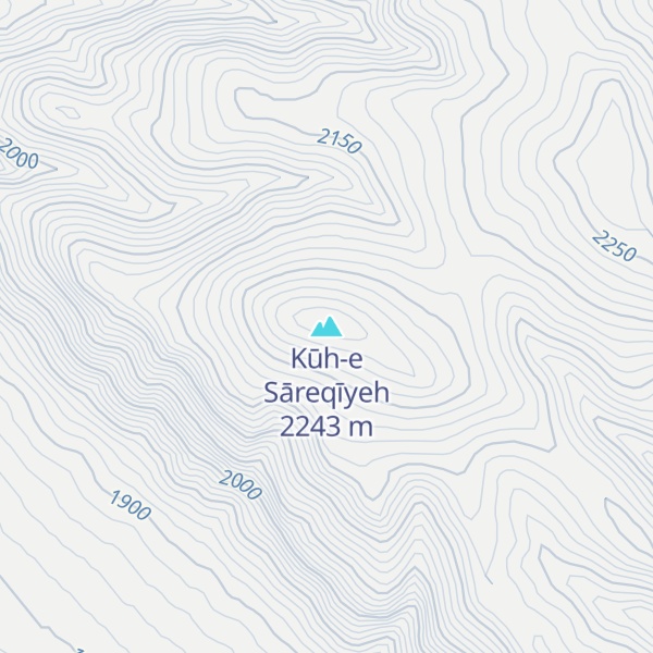Map of Kūh-e Sāreqīyeh