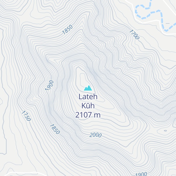 Map of Lateh Kūh