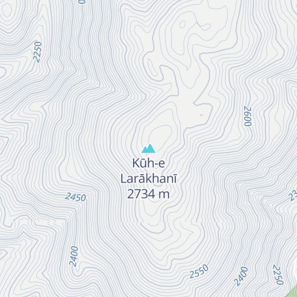 Map of Kūh-e Larākhanī