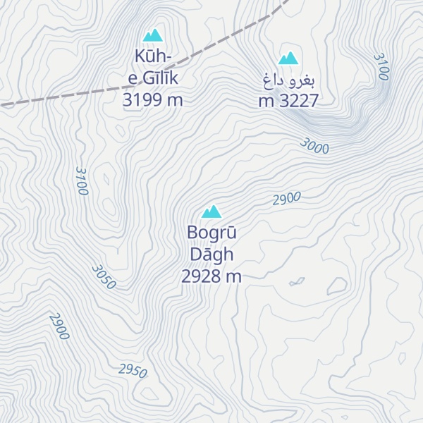 Map of Bogrū Dāgh