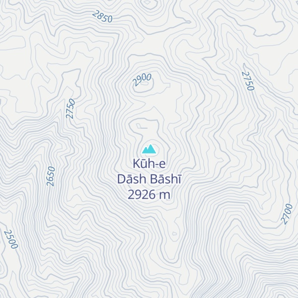 Map of Kūh-e Dāsh Bāshī