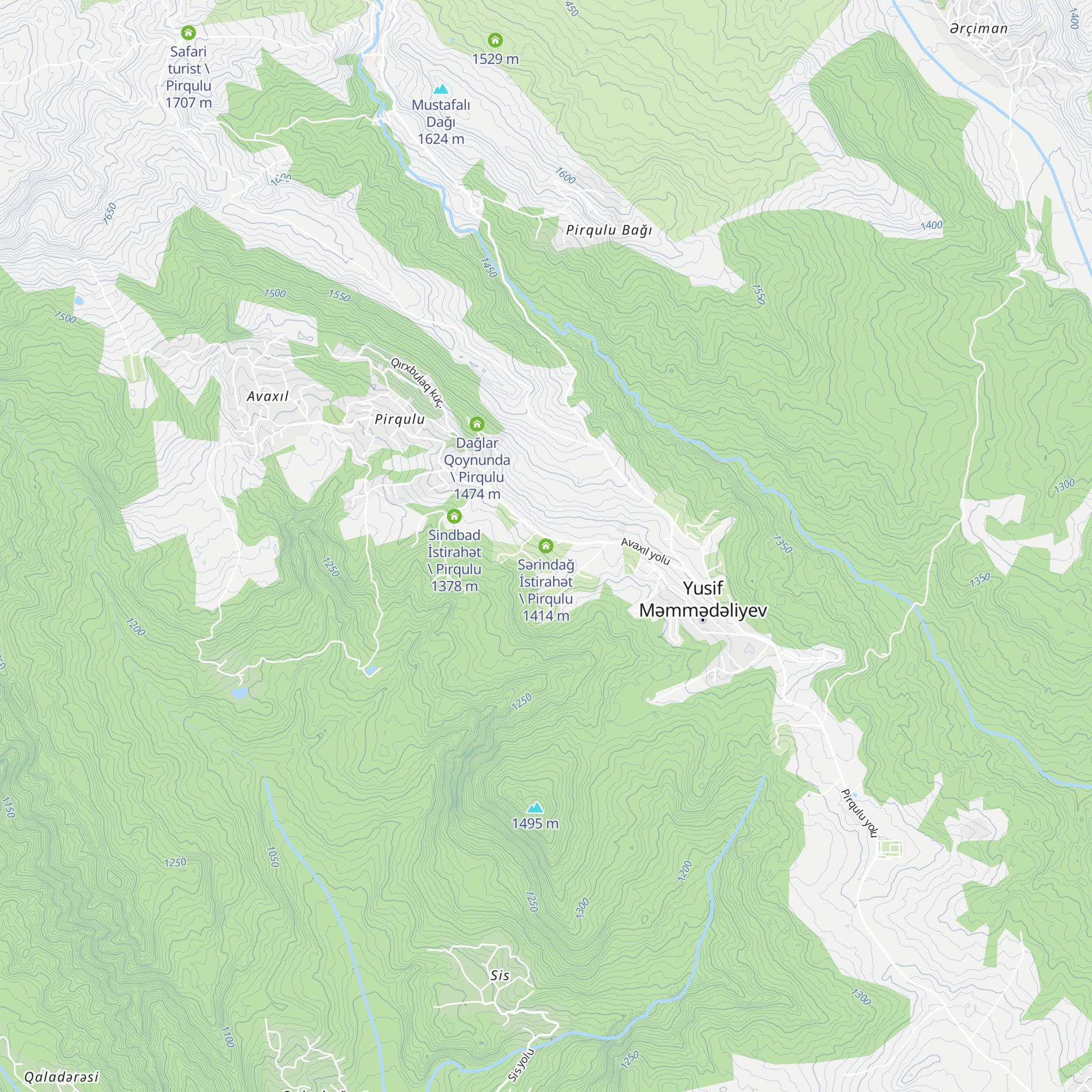 Sərindağ İstirahət \ Pirqulu map