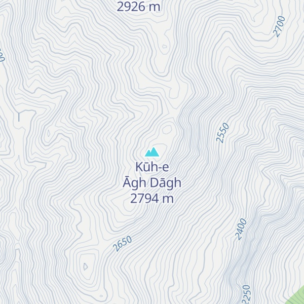 Map of Kūh-e Āgh Dāgh