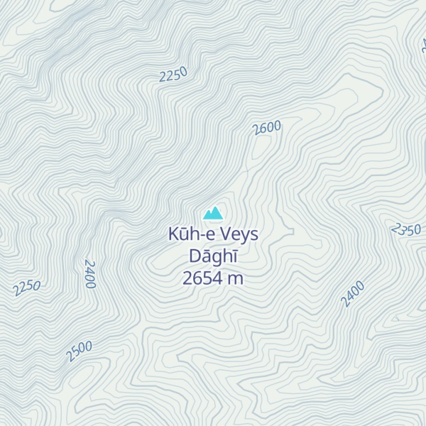 Map of Kūh-e Veys Dāghī