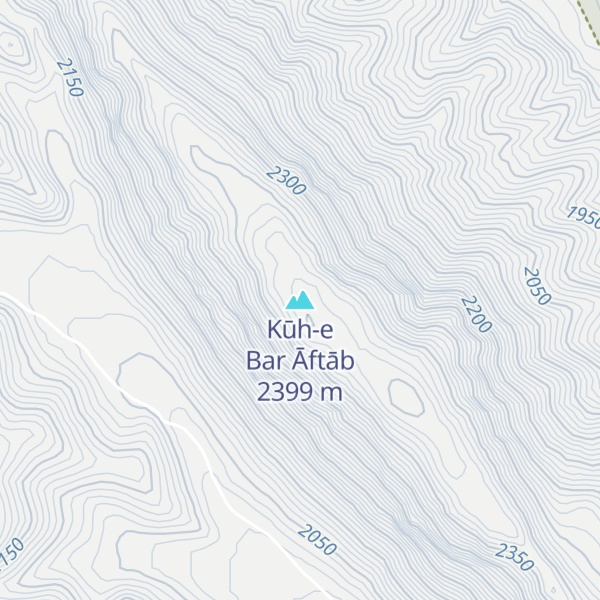 Map of Kūh-e Bar Āftāb
