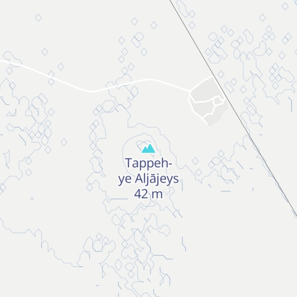Map of Tappeh-ye Aljājeys